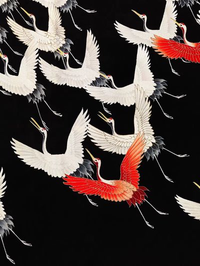 Furisode Myriad Flying Cranes (1910–1920). poster