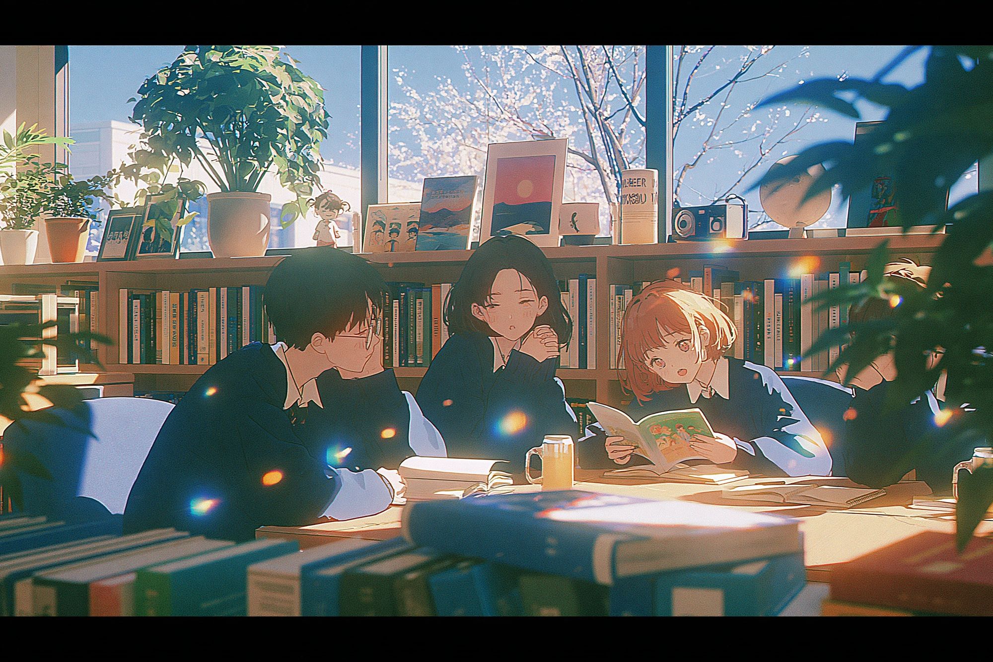 Sunlit Anime Study Group Poster. poster detail