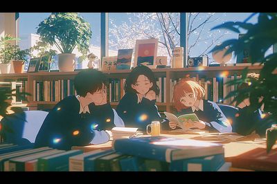 Sunlit Anime Study Group Poster. poster