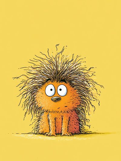 Cute Hedgehog Cartoon Poster. poster
