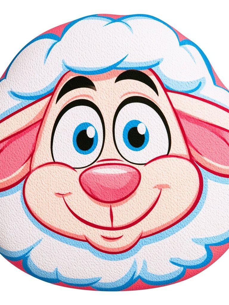 Cute Sheep Cartoon Print. poster — animals art