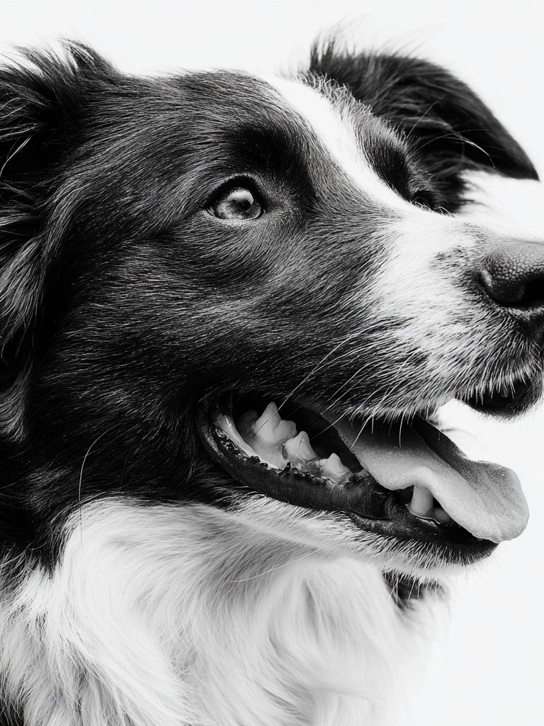 Border Collie Portrait Print. poster — animals art