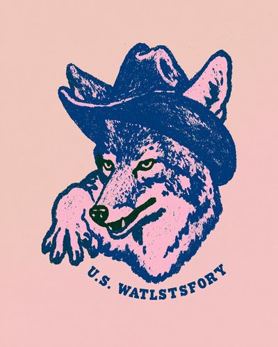 U.S. WATLSTSFORY Wolf Pop-Art Poster. poster