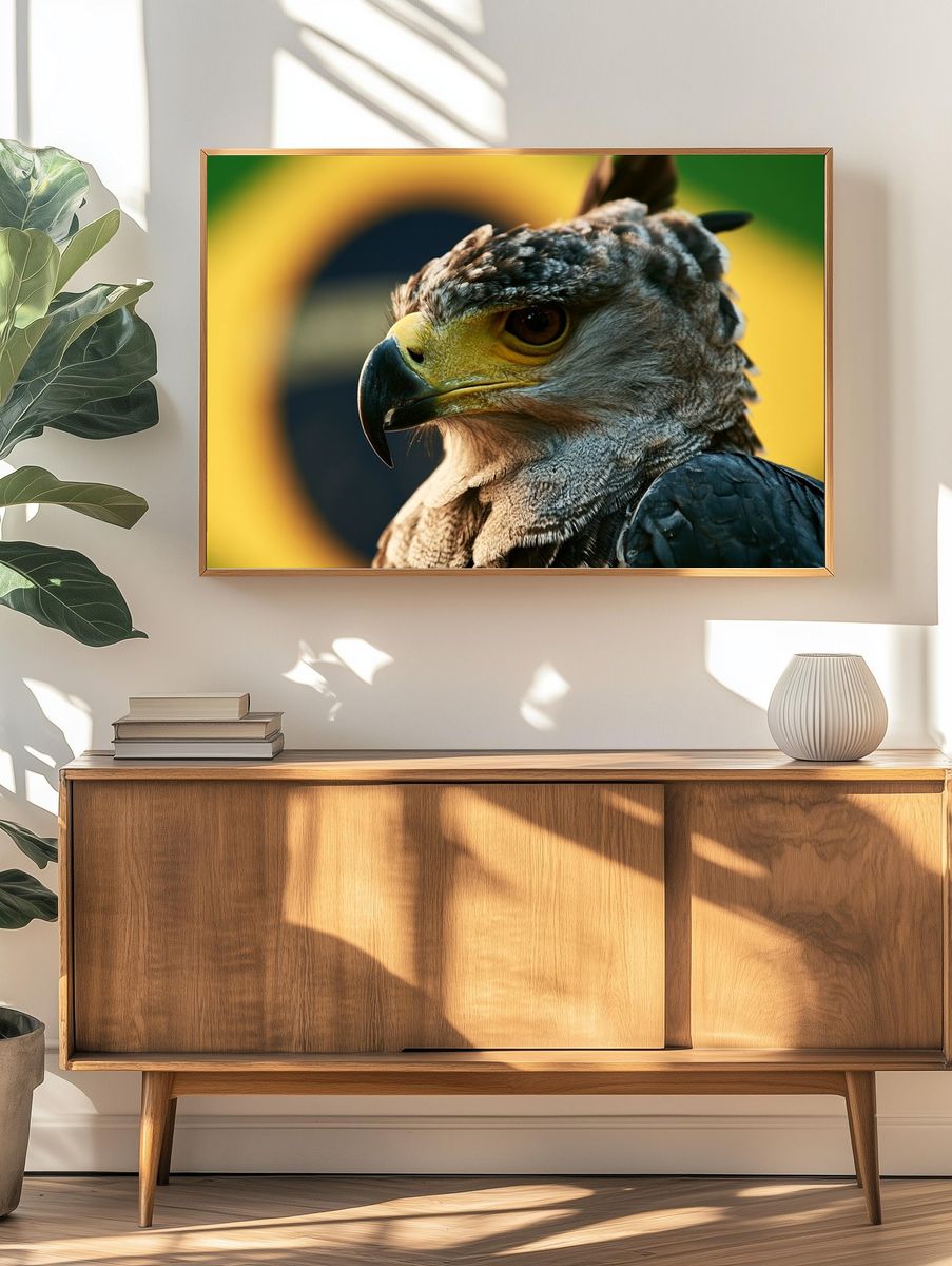 Eagle Portrait Photography Poster. — room view 3