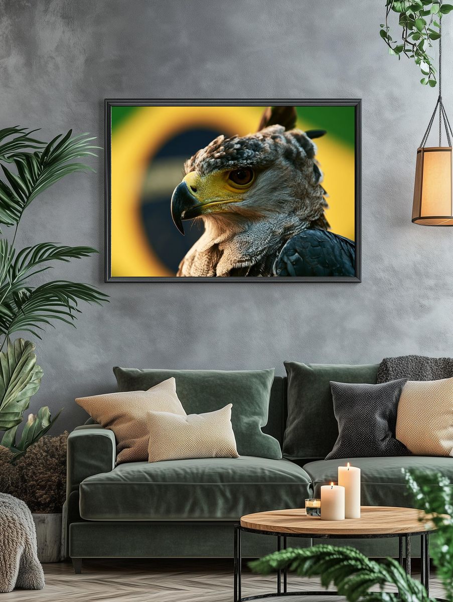 Eagle Portrait Photography Poster. — room view 4