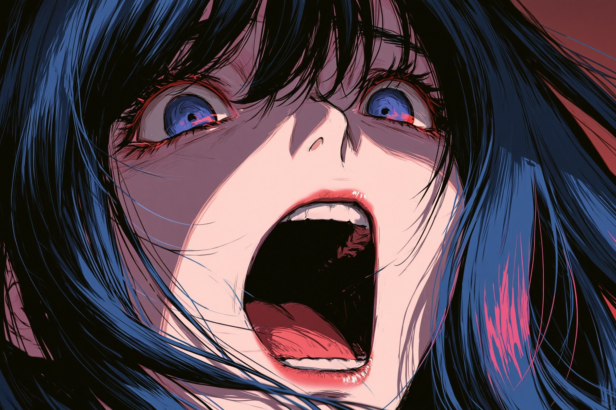 Shocked Anime Face Poster. poster detail