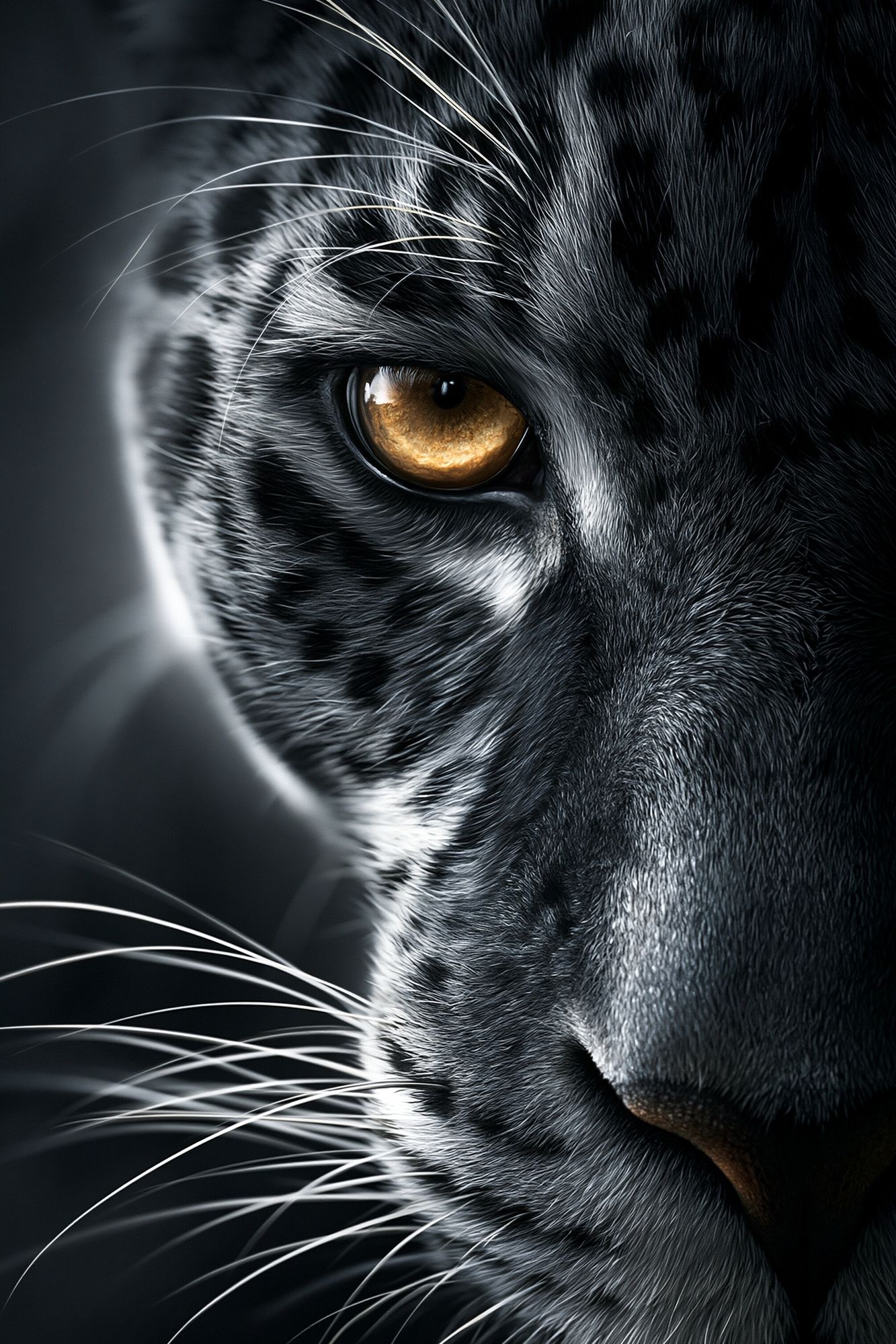 Black Panther Portrait Poster. poster detail