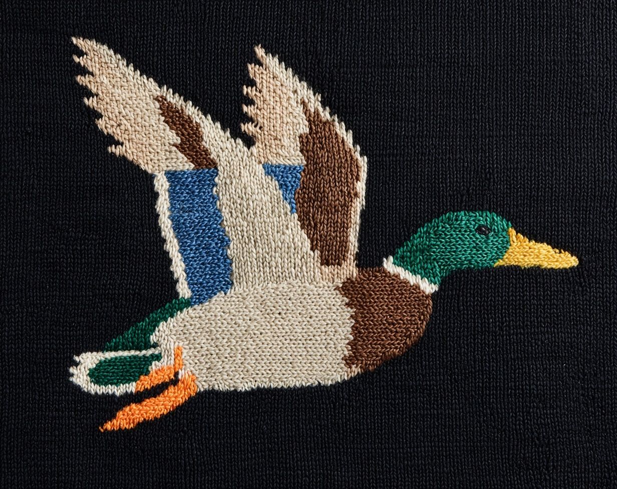 Mallard Duck Embroidery Poster. poster detail