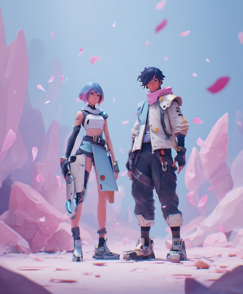 Pastel Anime Explorers Poster. poster detail