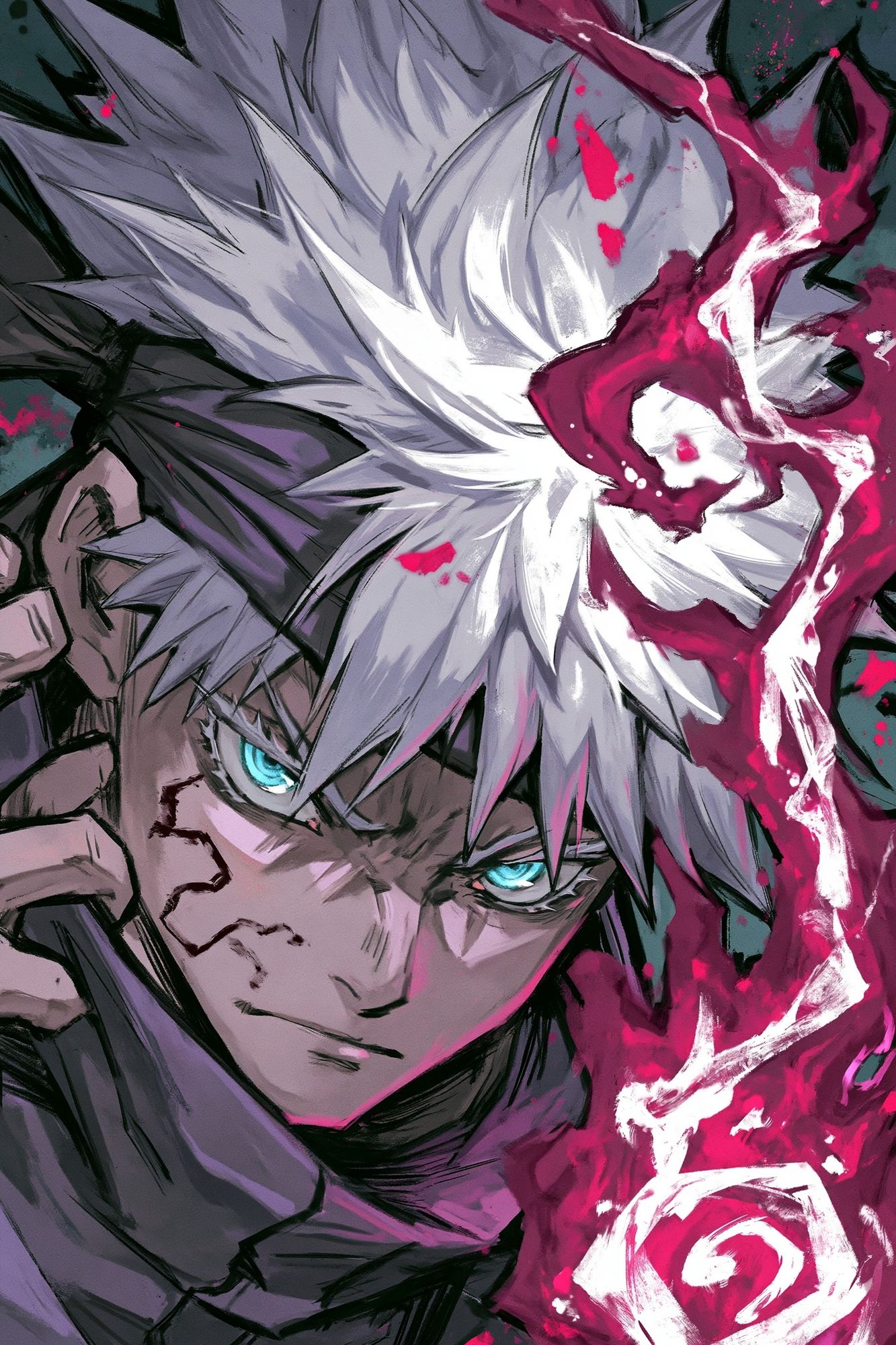 Anime Warrior Portrait Print. poster detail