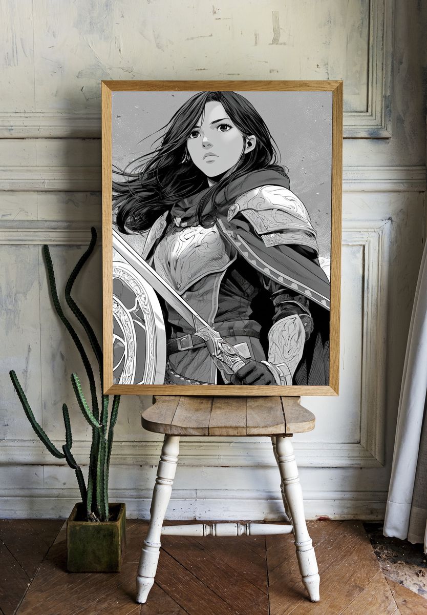 Armored Warrior Manga Poster. room preview