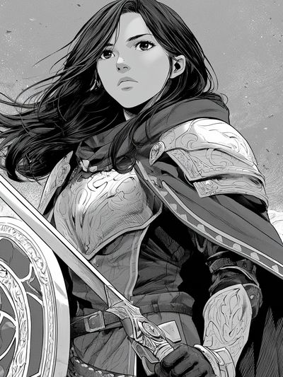 Armored Warrior Manga Poster.