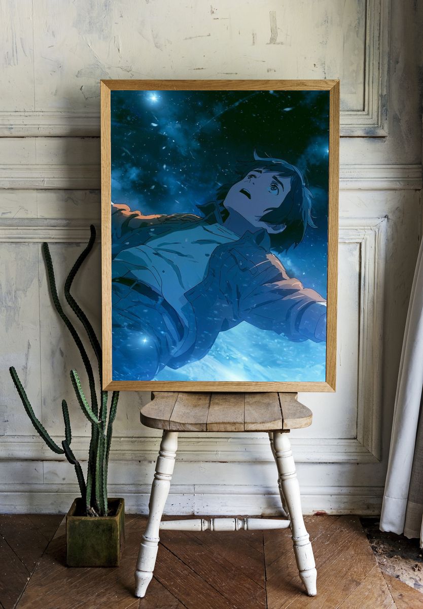Starry Sky Anime Poster. — room view 1