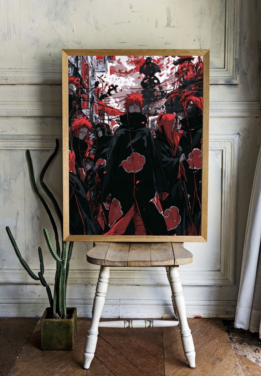 Akatsuki Anime Illustration Poster. — room view 1