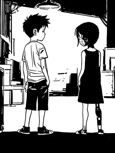 Anime Duo Alley Poster. poster