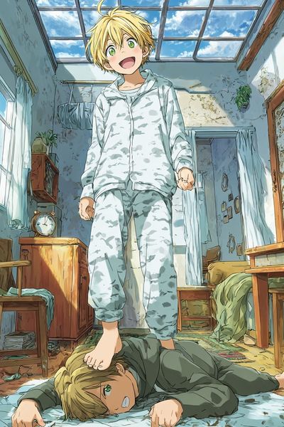 Anime Bedroom Scene Print.