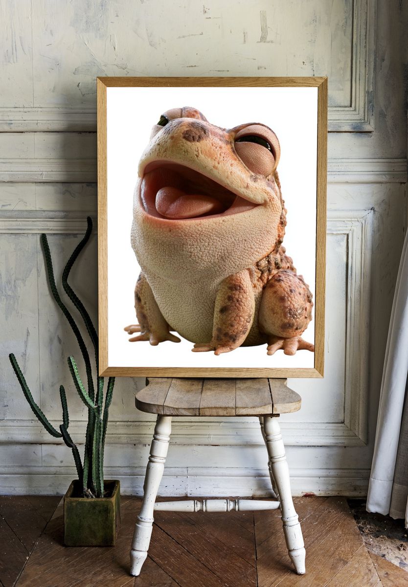 Smiling Toad Photography Poster. room preview