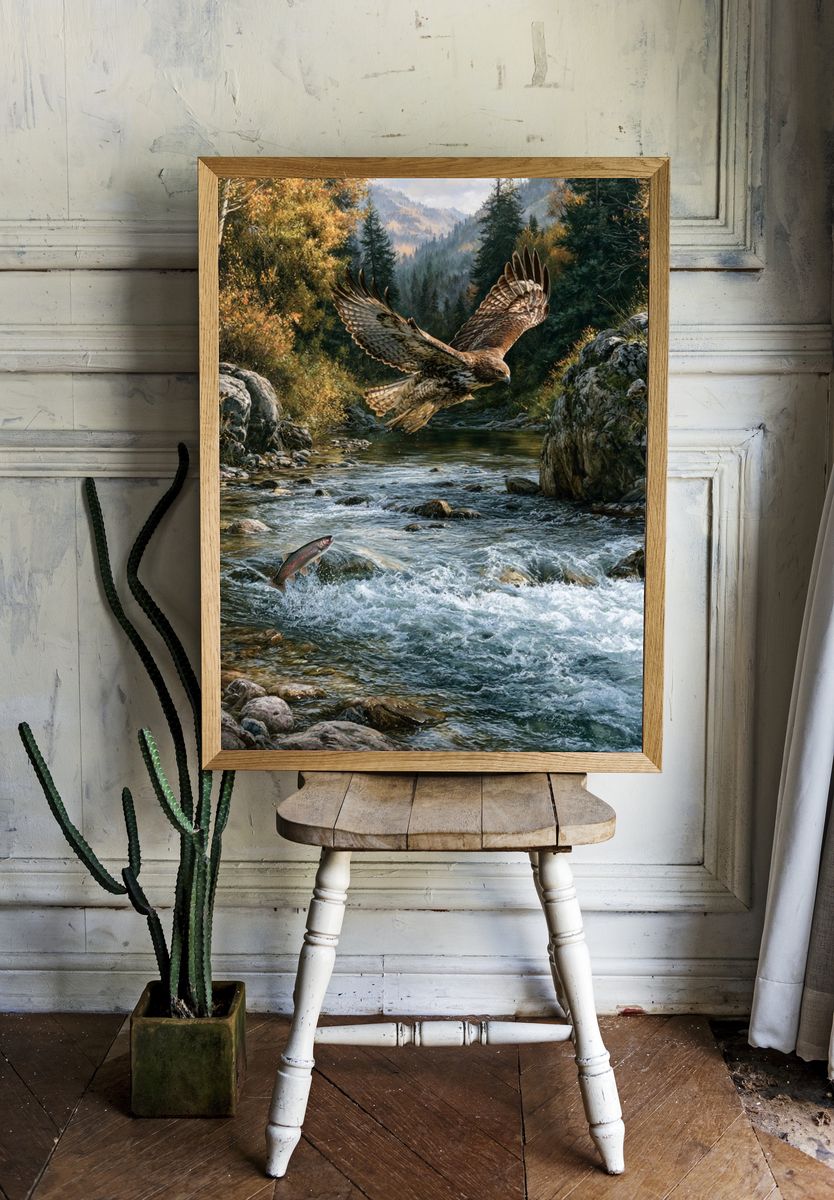 Eagle River Hunt Poster. — room view 1