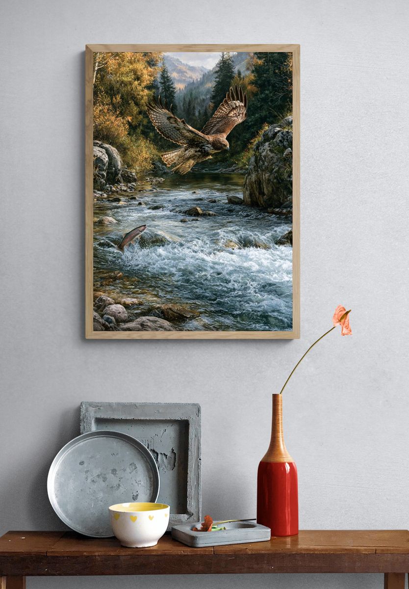 Eagle River Hunt Poster. — room view 3
