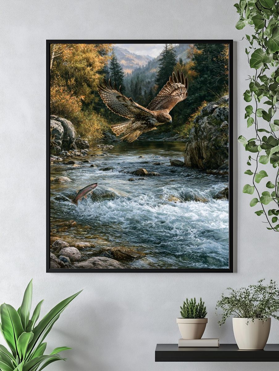 Eagle River Hunt Poster. — room view 4
