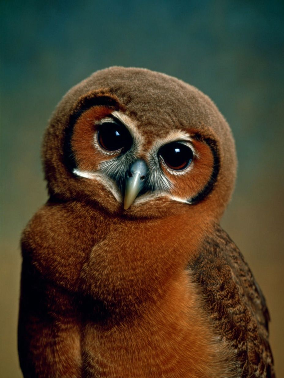 Cute Owl Portrait Poster. poster — animals art