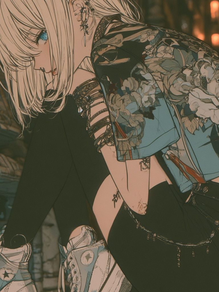 Anime Fashion Portrait Poster. poster detail