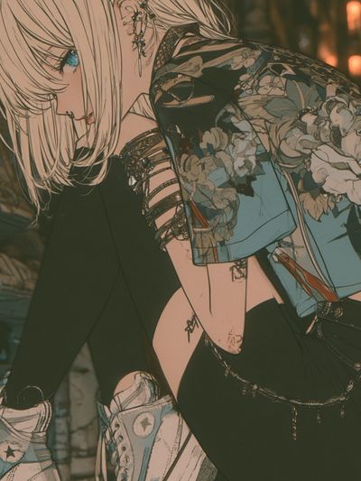 Anime Fashion Portrait Poster. poster