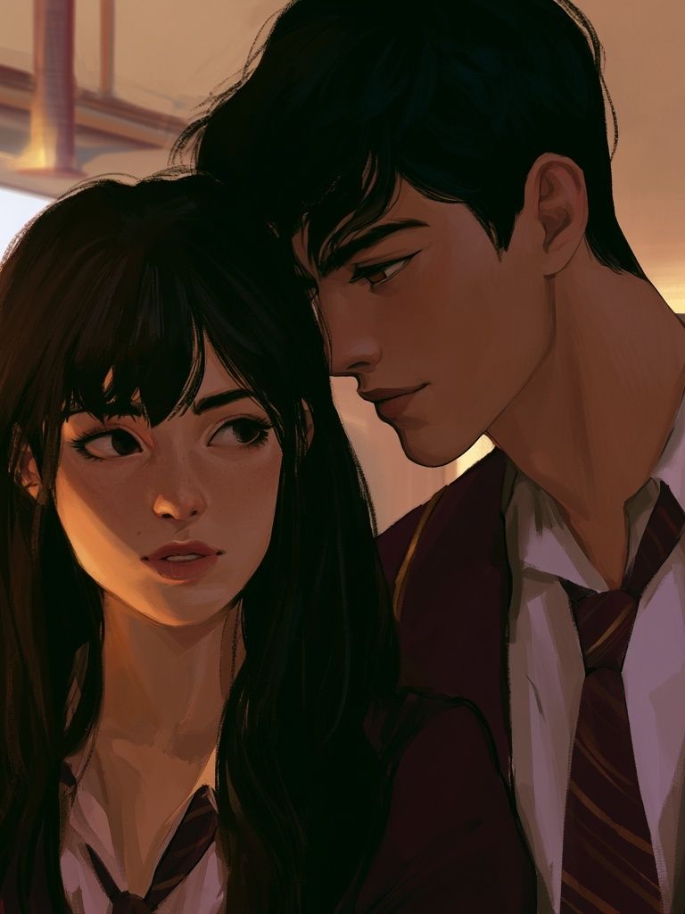 Anime School Romance Poster. poster detail