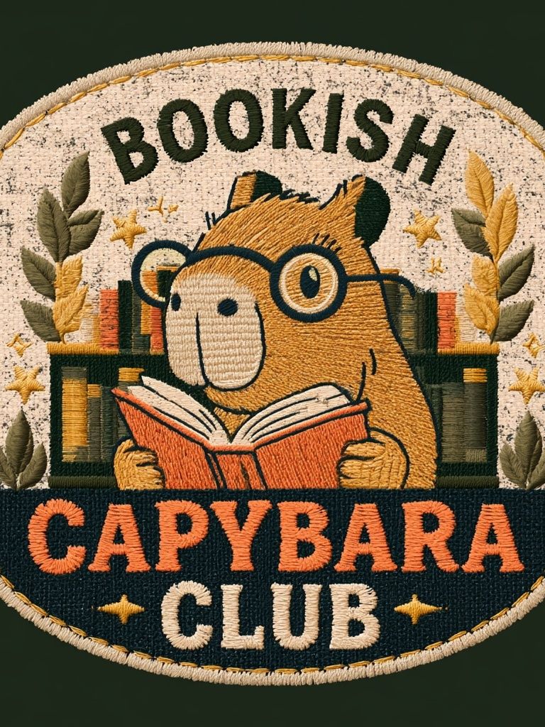 Bookish Capybara Club Poster. poster — animals art
