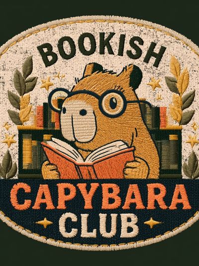 Bookish Capybara Club Poster. poster