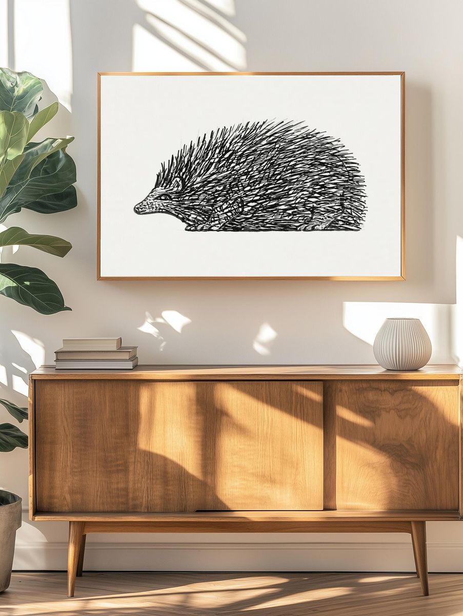 Hedgehog (ca. 1891–1941) drawing high. — room view 3