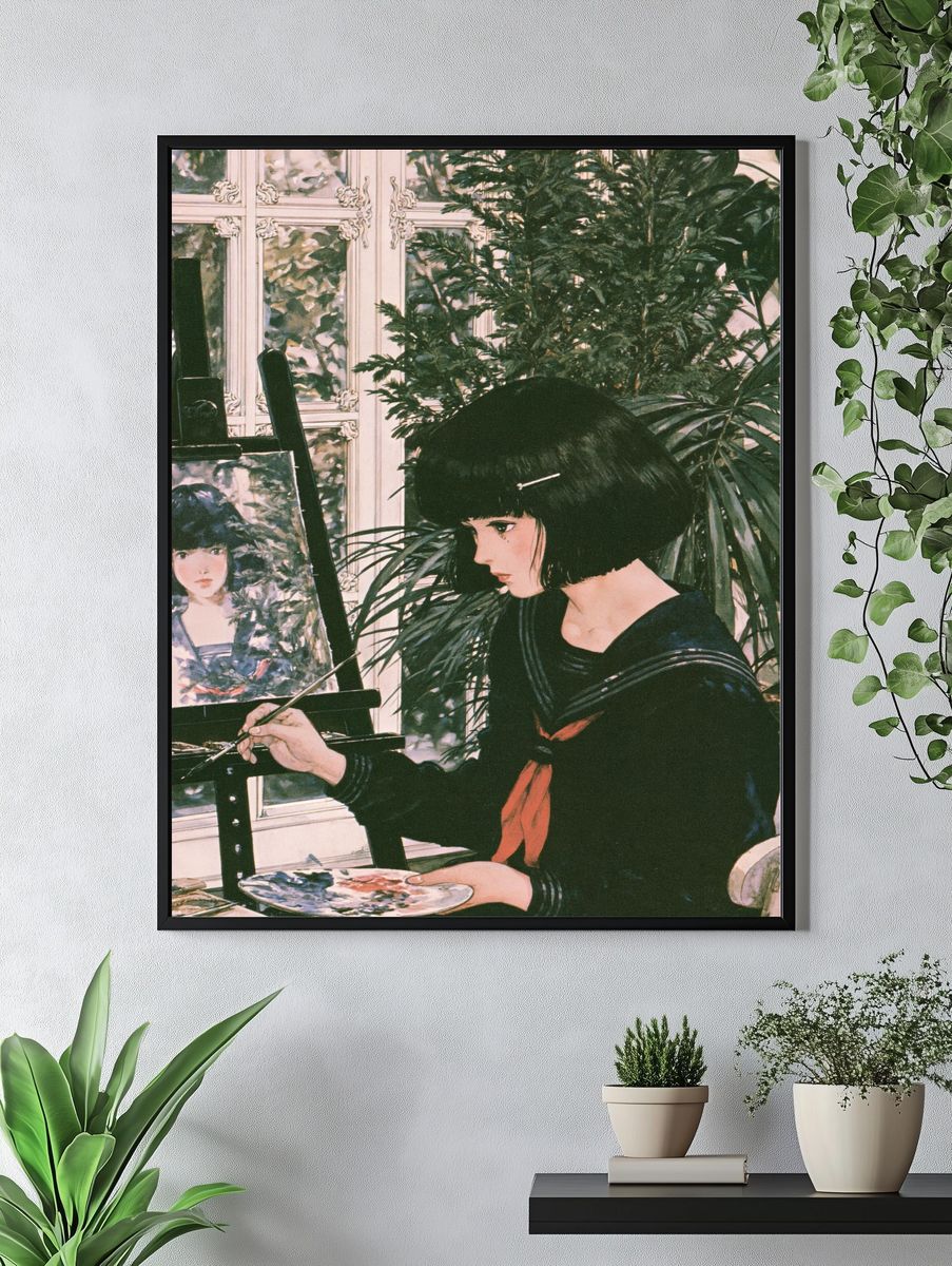 Sailor Girl at Easel Print. — room view 4