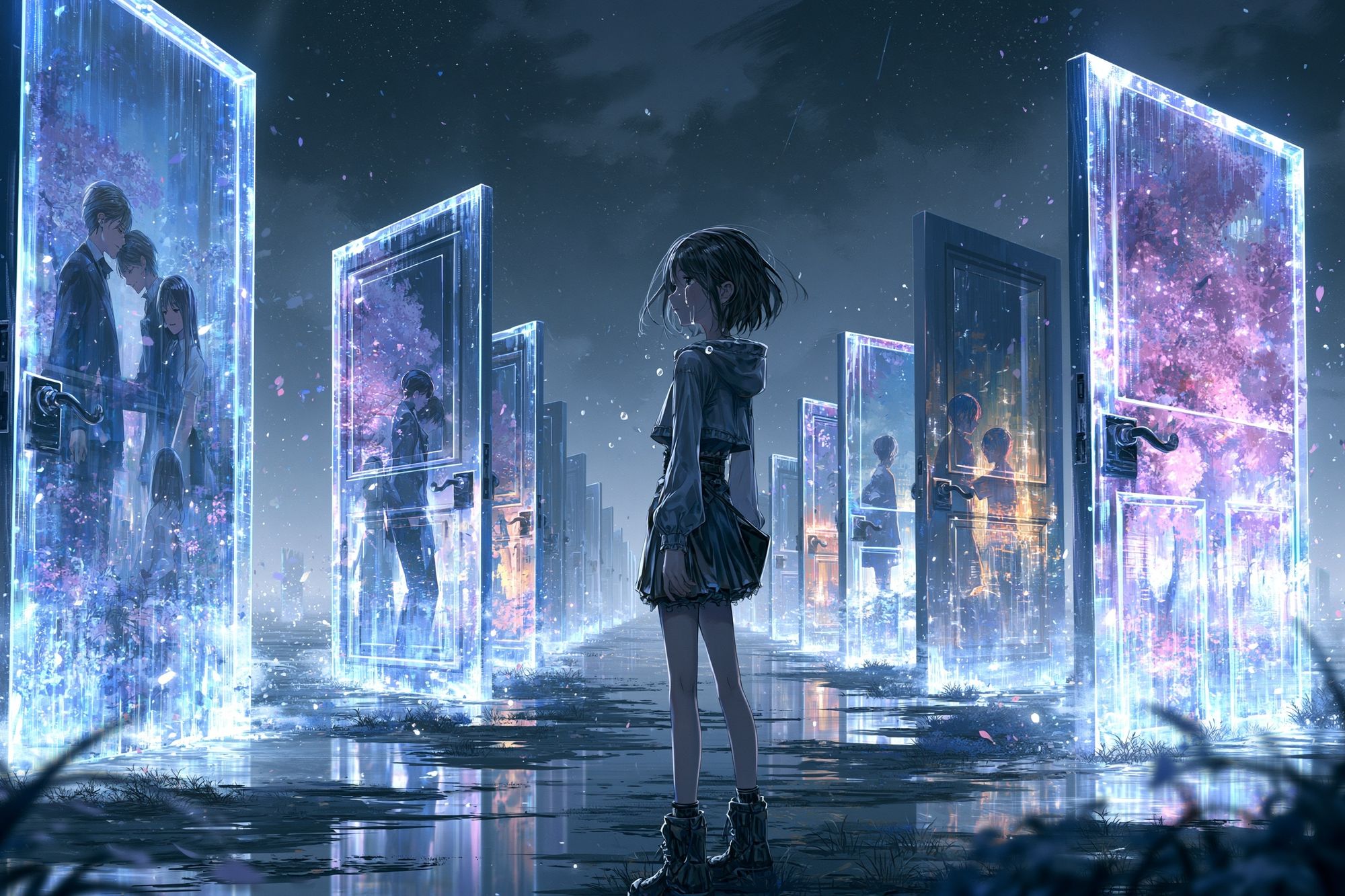 Dreamscape Doors Anime Print. poster — anime art