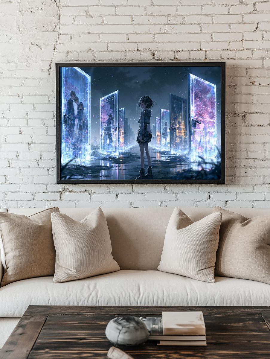 Dreamscape Doors Anime Print. room preview