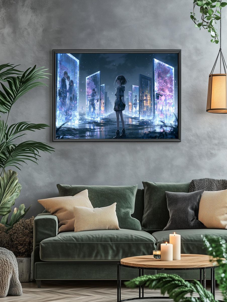 Dreamscape Doors Anime Print. — room view 4