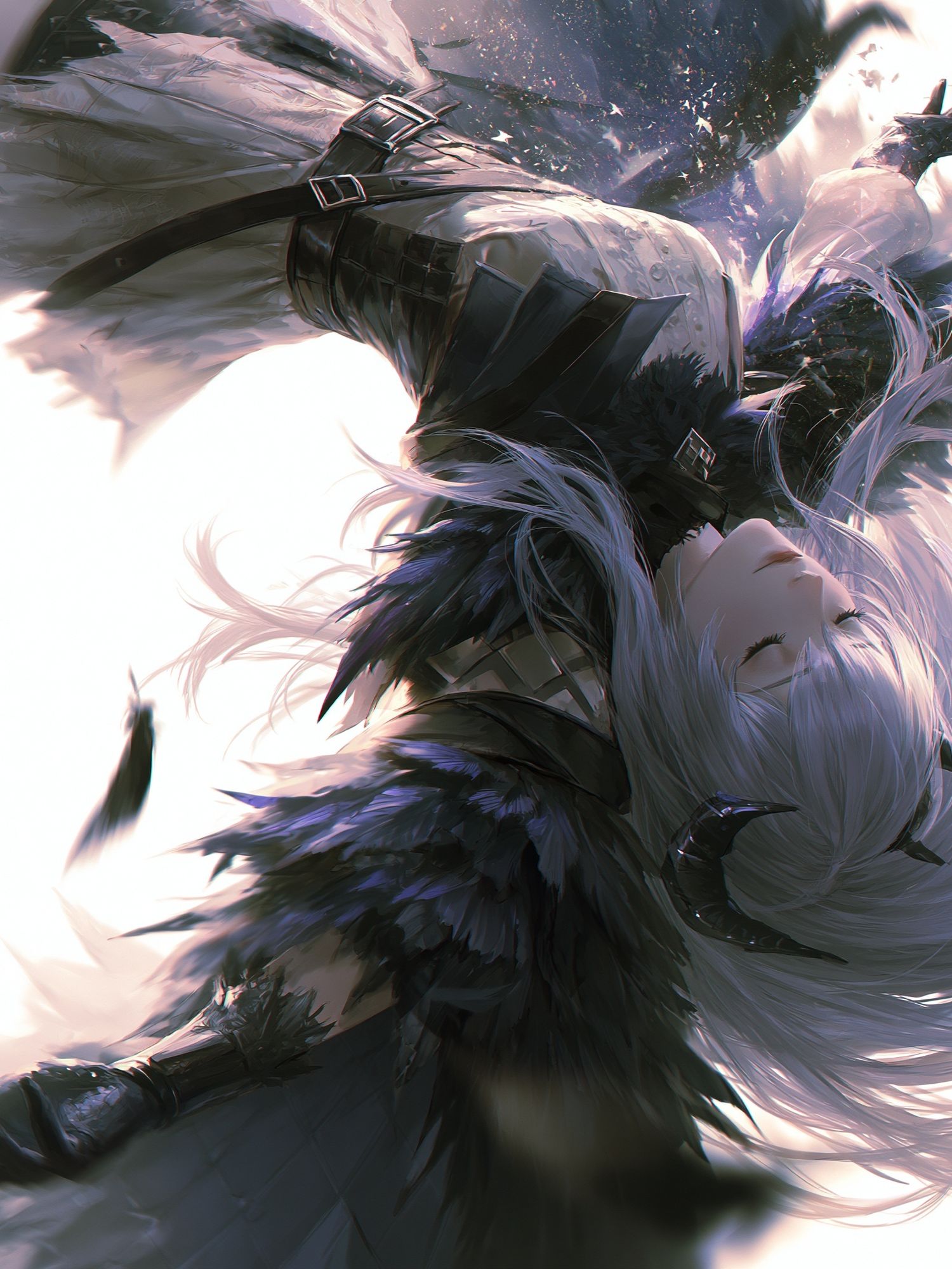 Celestial Anime Warrior Print. poster detail