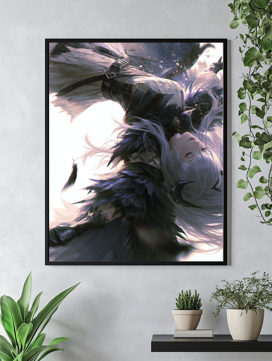 Celestial Anime Warrior Print. — room view 4