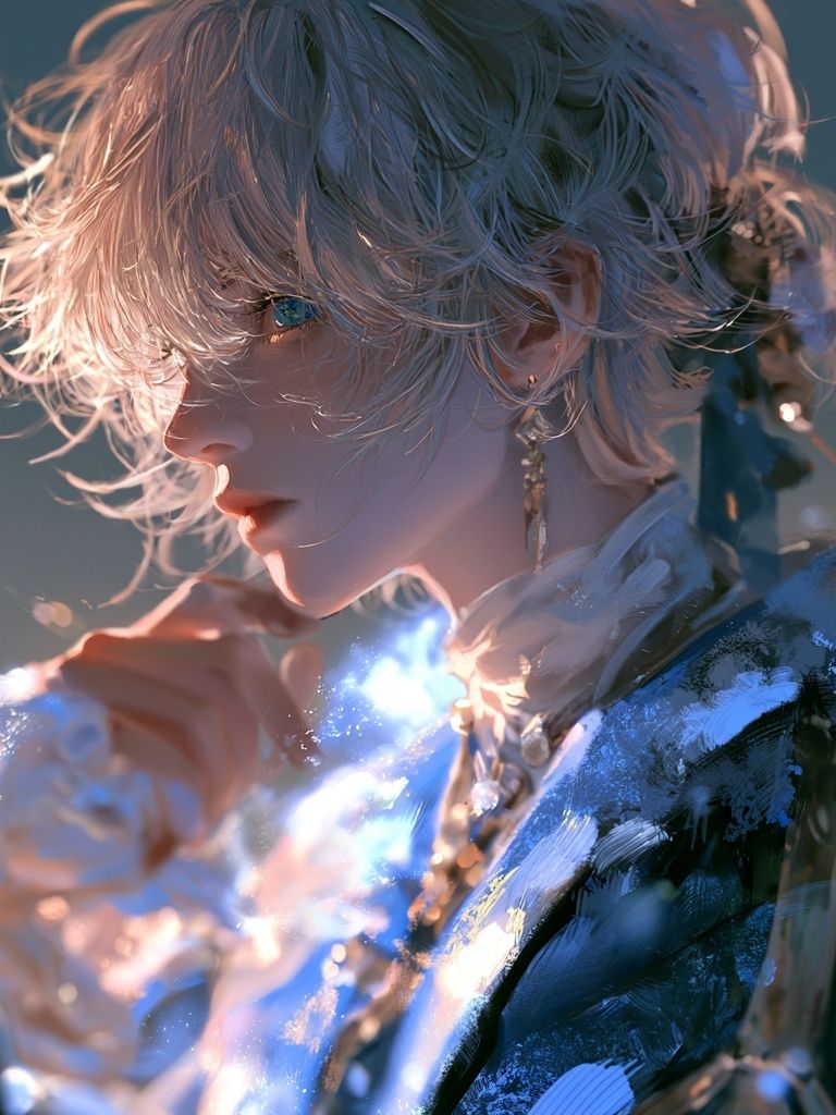 Celestial Portrait Illustration Poster. poster — anime art