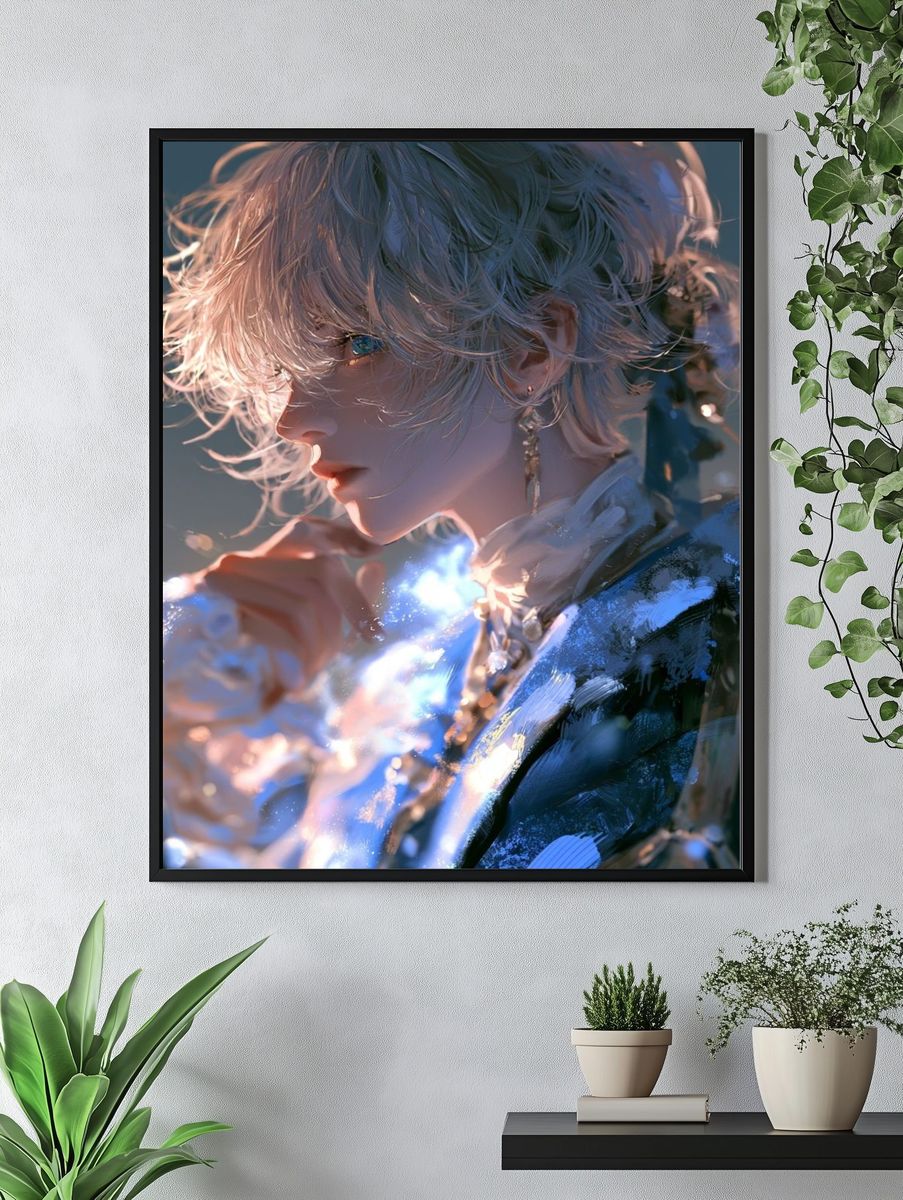 Celestial Portrait Illustration Poster. — room view 4