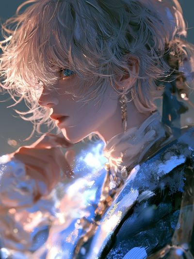 Celestial Portrait Illustration Poster.