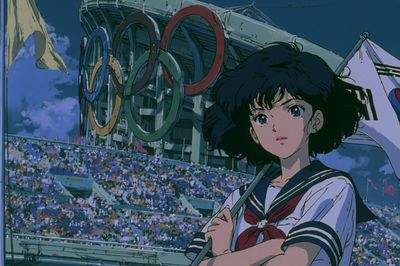 Sailor Girl Stadium Anime Poster. poster