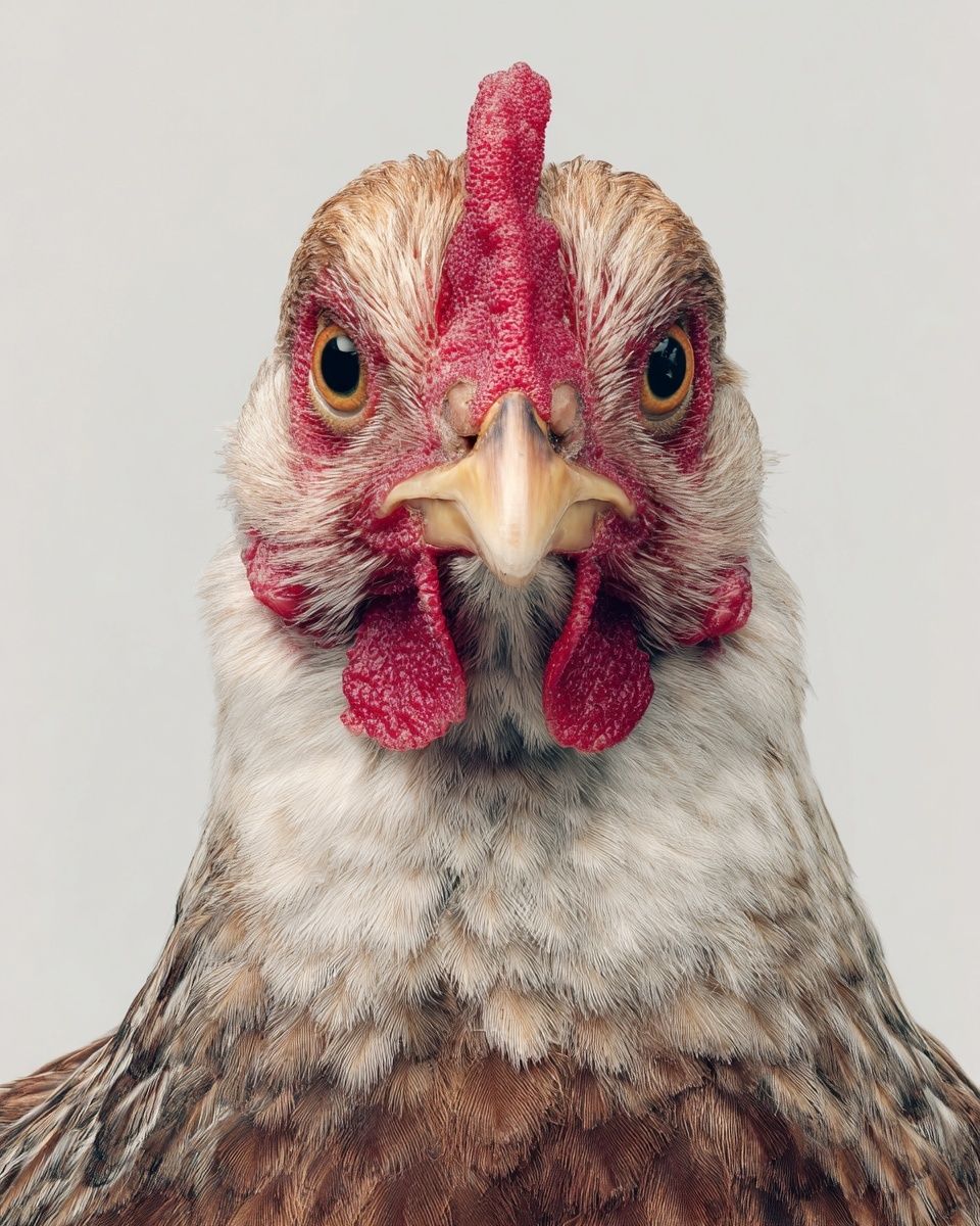 Chicken Portrait Photography Poster. poster detail