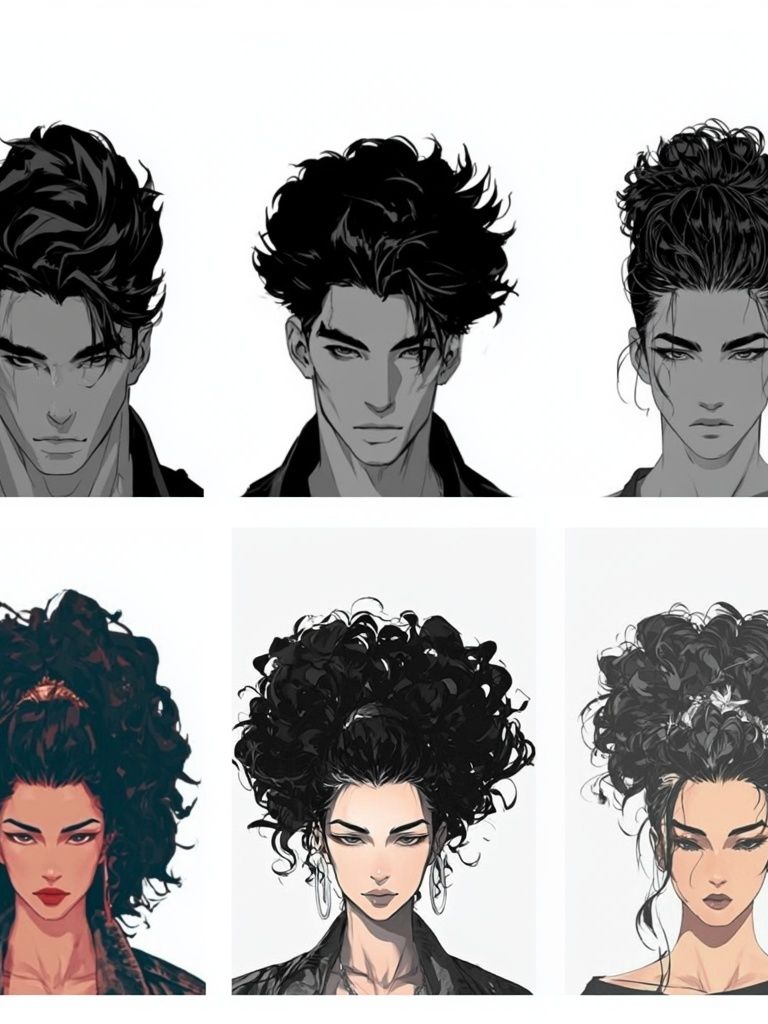 Anime Portrait Collage Print. poster — anime art