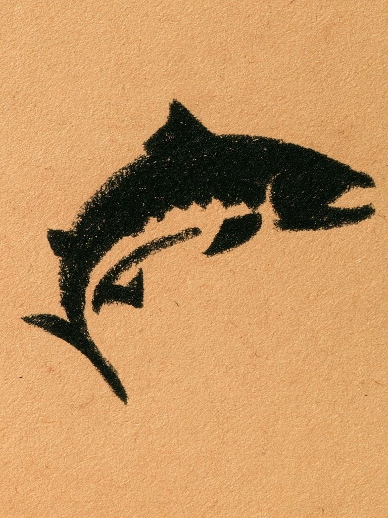 Jumping Dolphin Ink Print. poster detail