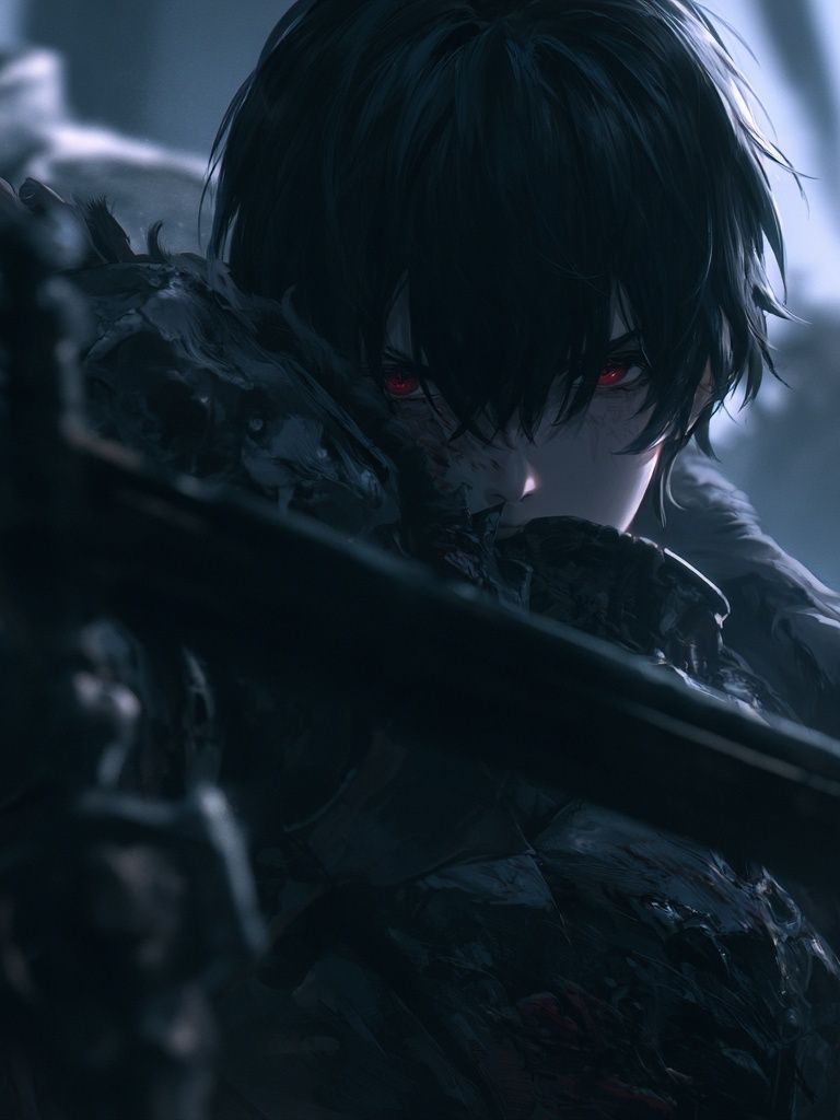 Dark Anime Warrior Poster. poster detail