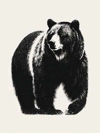 Black Bear Ink Poster. poster