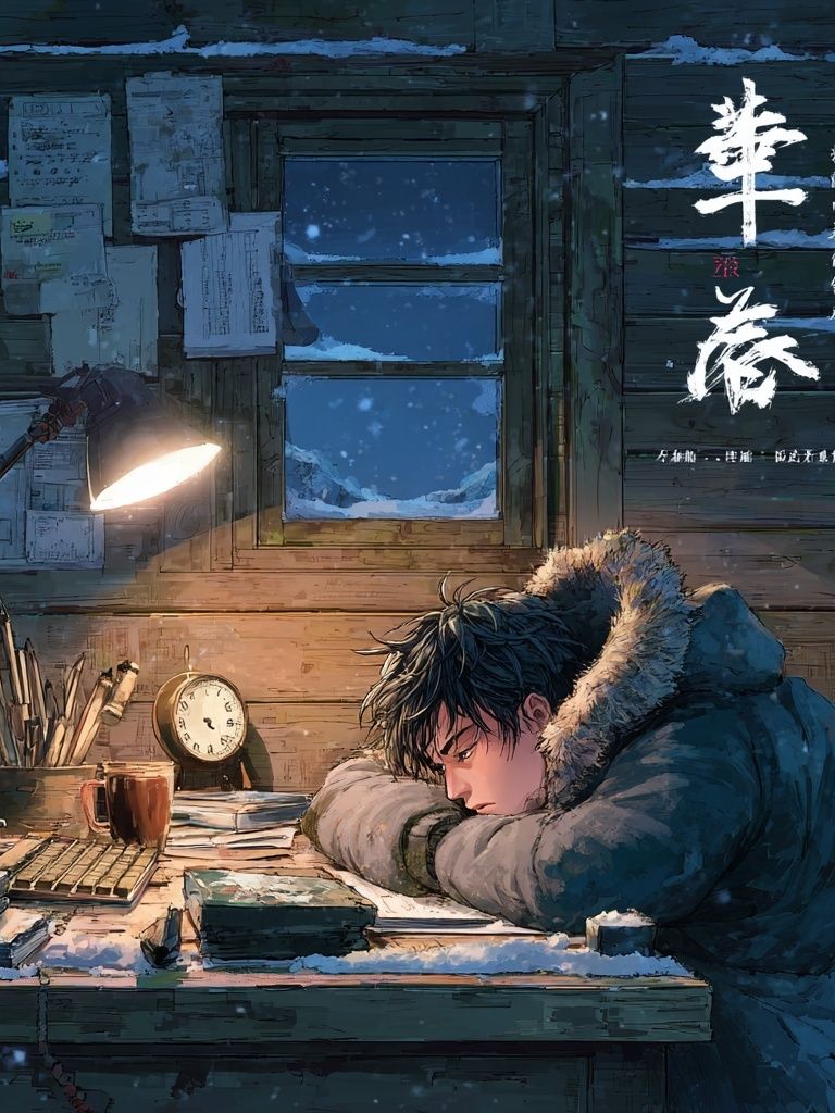 Winter Study Room Anime Poster. poster detail