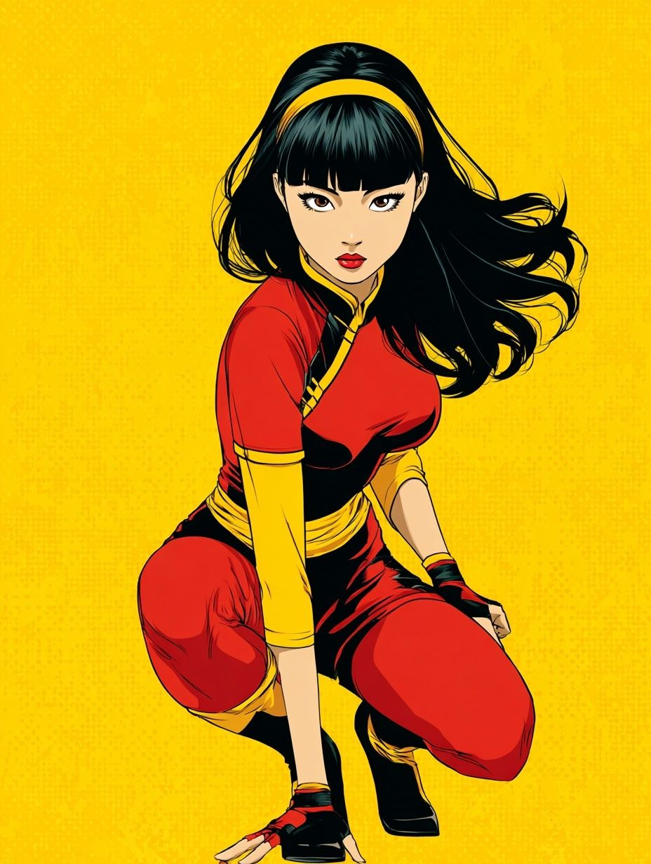 Anime Warrior Portrait Print. poster — anime art