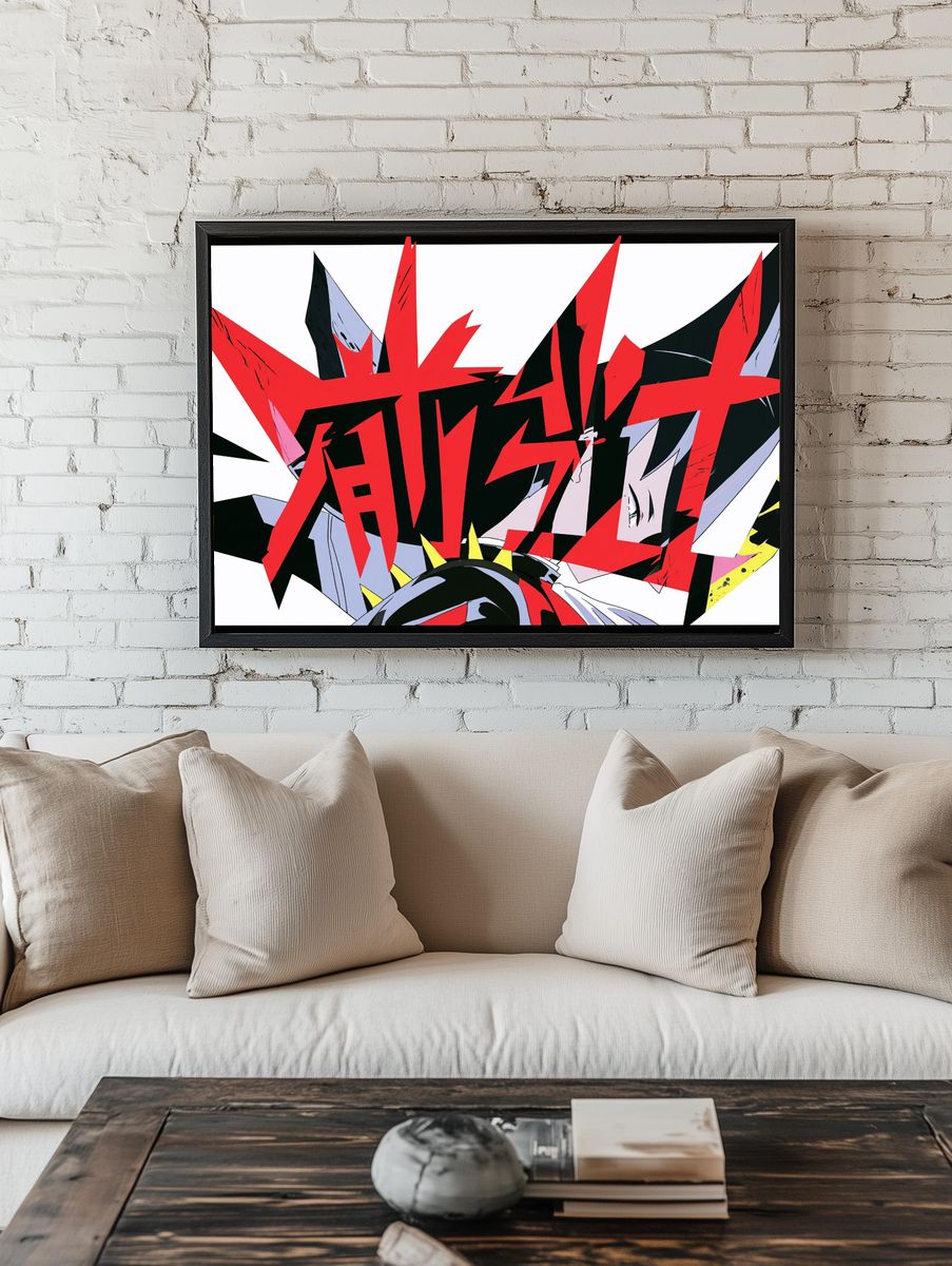 Dynamic Anime Burst Poster. — room view 1