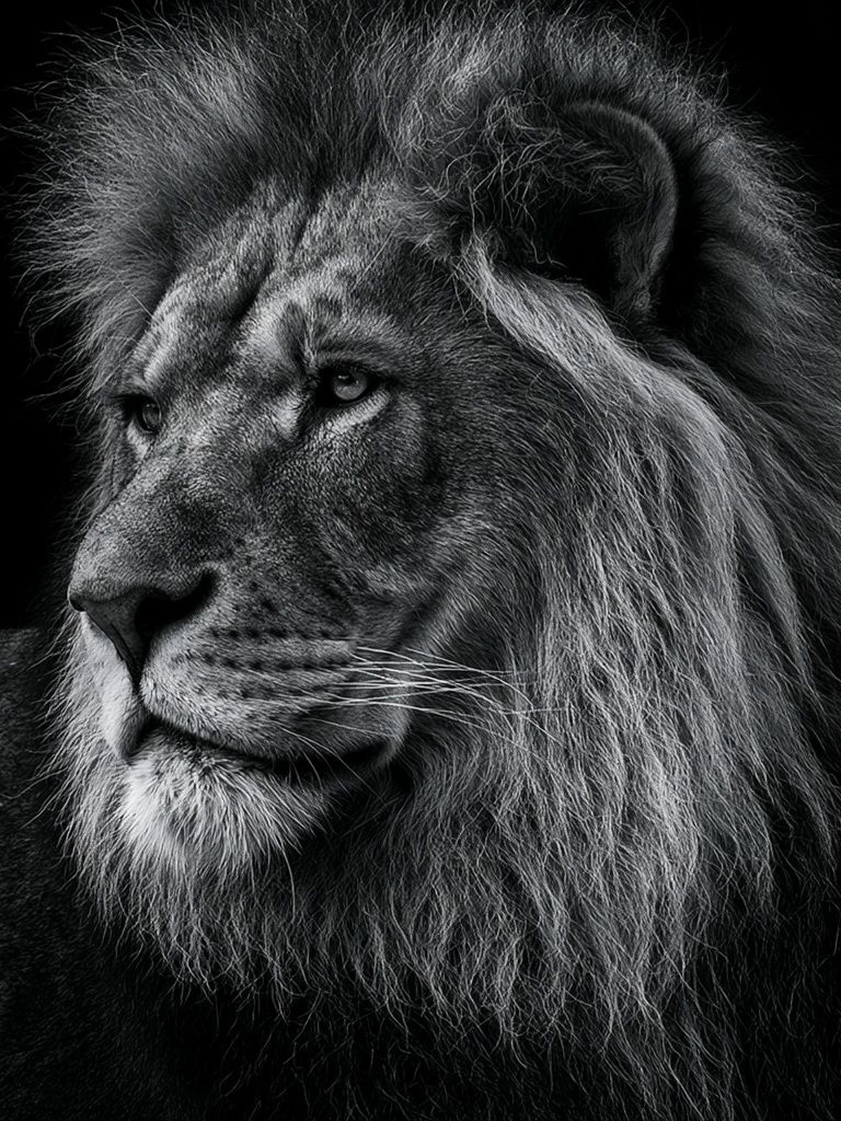 Majestic Lion Portrait Poster. poster detail
